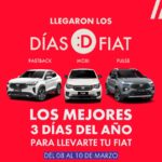 Días D Fiat del 8 al 10 de marzo días de oferta en toda Colombia