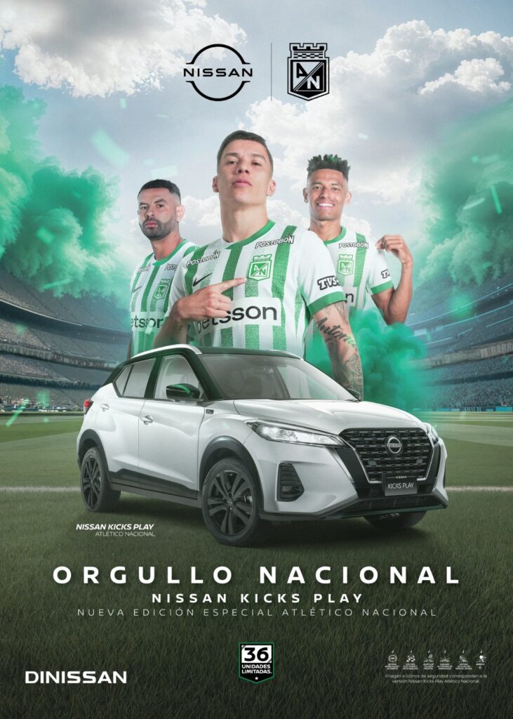 Nissan celebra 36 títulos del Atlético Nacional con edición especial