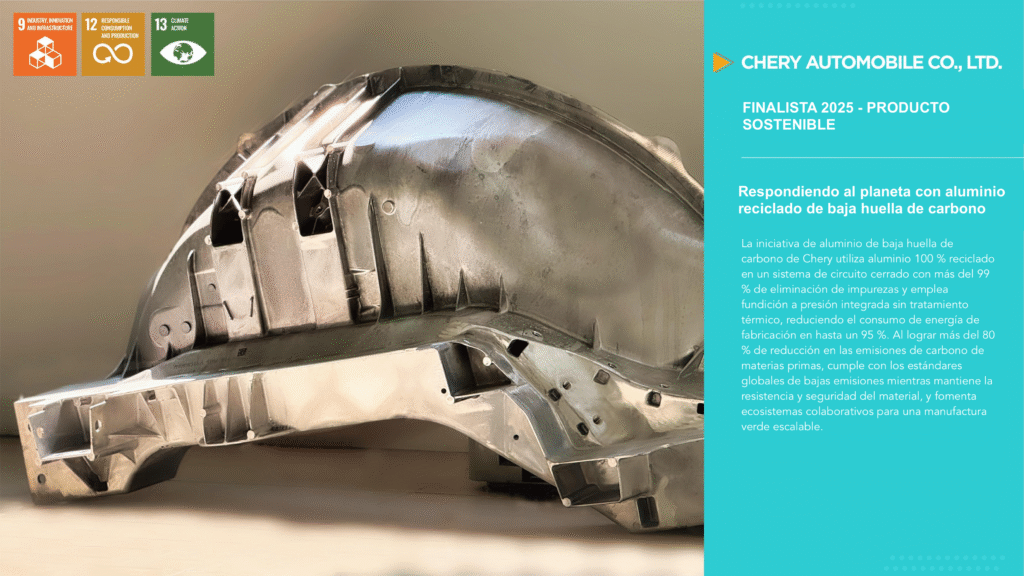 Chery se convierte en el primer fabricante chino en recibir el Altair Enlighten Award por innovación en productos sostenibles