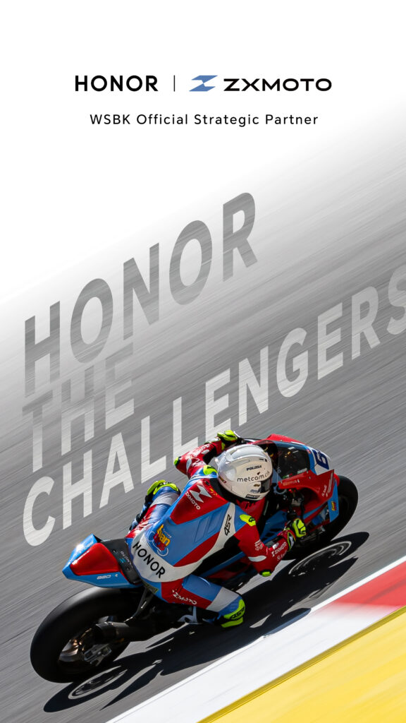 HONOR entra al motociclismo de alto nivel con alianza estratégica en el WSBK. El vínculo entre tecnología y deporte continúa