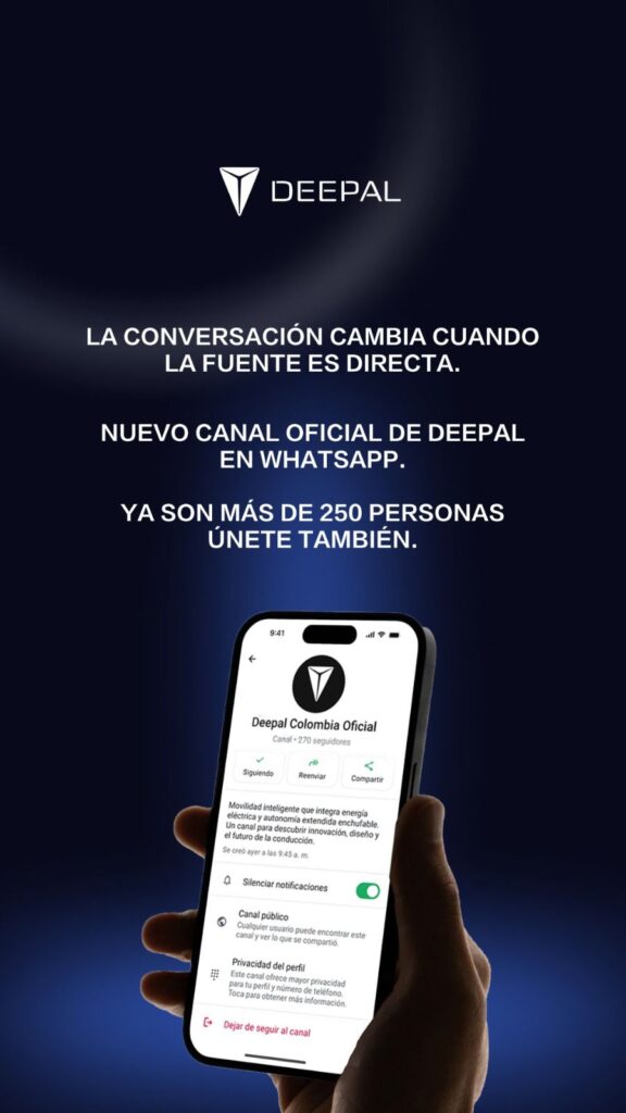 Deepal fortalece su posventa en Colombia con un canal directo para usuarios