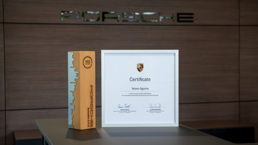 Autoelite es reconocido por Porsche por la excelencia de su servicio posventa en Colombia